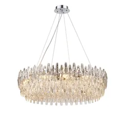 Люстра подвесная NewRgy NWK155-ф800*H230(1200) CHROME, 12×40 Вт, хромированная