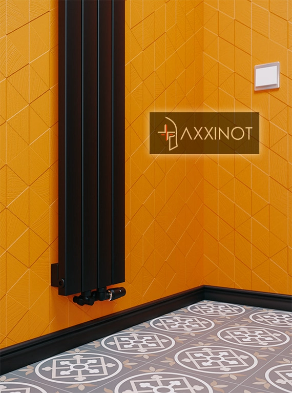 Axxinot Adero V 2250 - вертикальный трубчатый радиатор высотой 2250 мм, черный