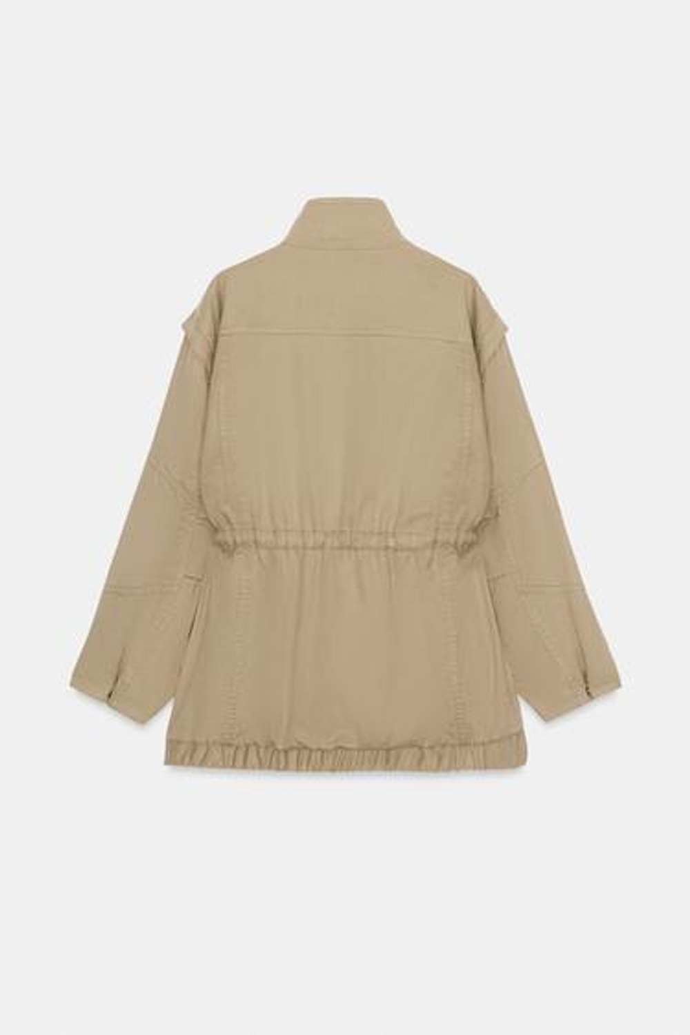 Длинный пиджак с высоким воротником - ZARA