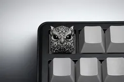 Клавиша XIIX «Owl Gloom», фото на клавиатуре - ракурс 1