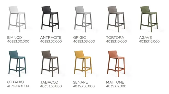 Полубарный стул Trill Stool Mini 65 см, горчичный