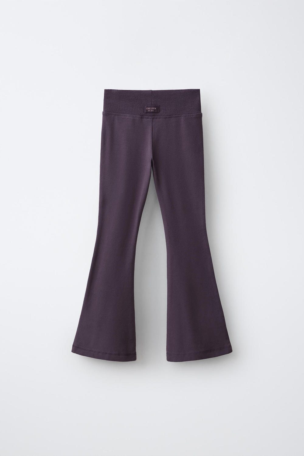 ZARA ОДНОТОННЫЕ ЛЕГИНСЫ FLARE, ЦВЕТ МАЛЬВЫ