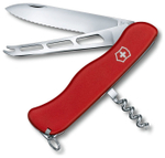 Нож Victorinox Cheese Knife красный для гурманов, 0.8303.W