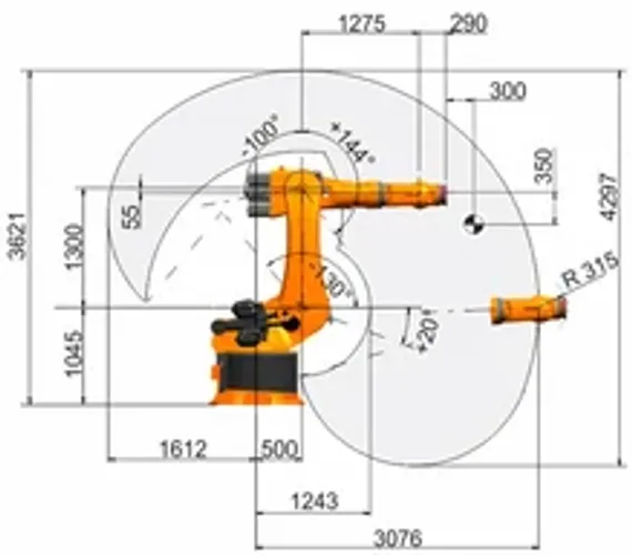 Промышленный робот KUKA KR 600 FORTEC, KR 510 R3080