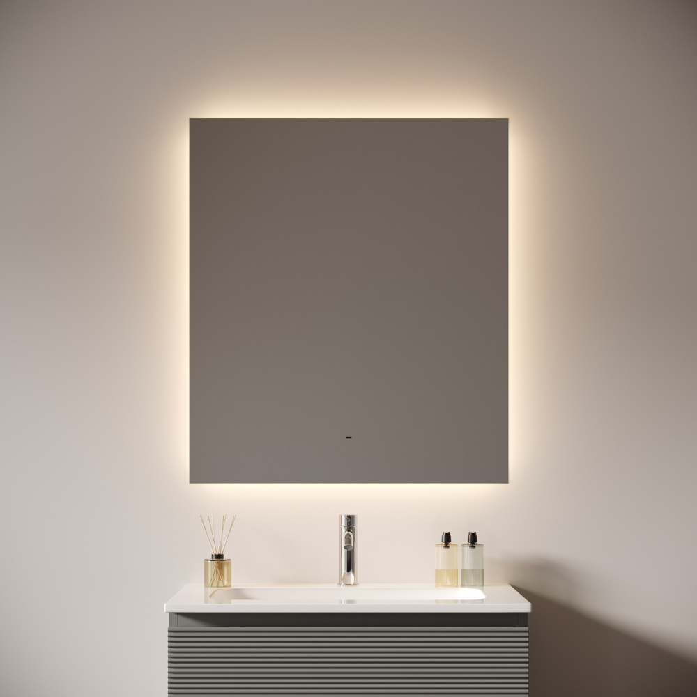 Зеркало для ванной комнаты SANCOS Поле 2.0 (Square 2.0) 800х700 led подсветка 2700K/4000K/5000K SQ2.800