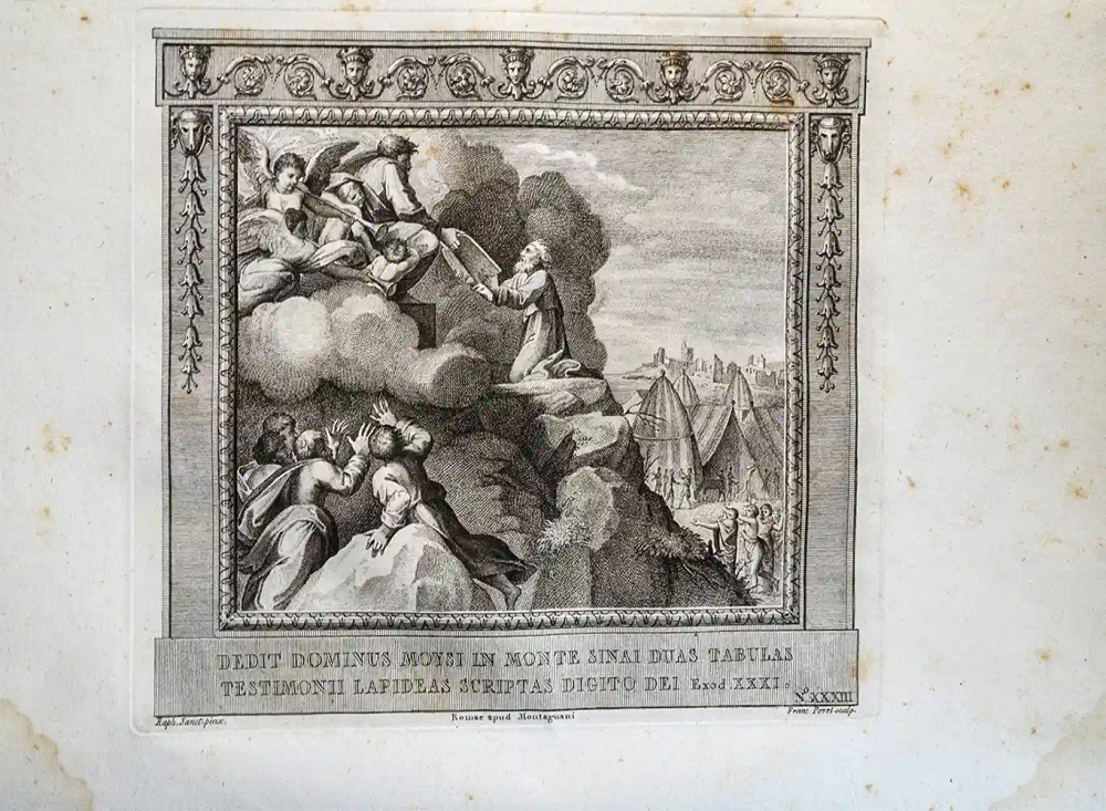Библия Рафаэля Санти. Гравюры. Рим: Пьетро Паоло Монтаньяни. 1790