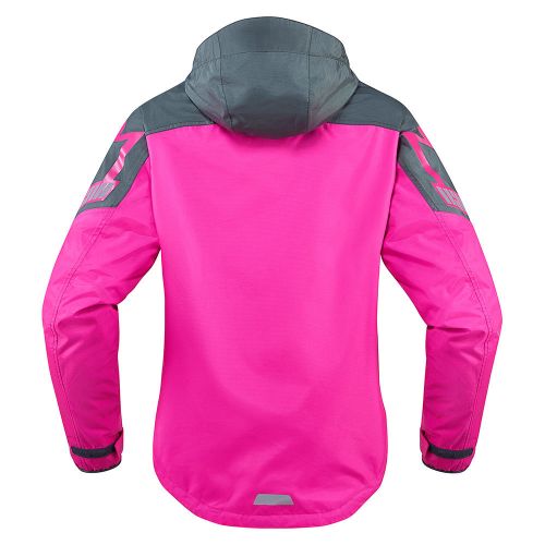 Купить Мотодождевик Куртка Icon PDX 2 Waterproof / Женская / Розовый