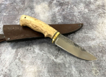 Нож Олень, сталь K340, стабилизированный орех (светлый)