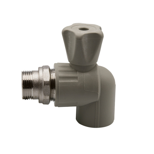 Кран американка шар 25-3/4'' угловой EVER®  СЕРЫЙ (Россия)