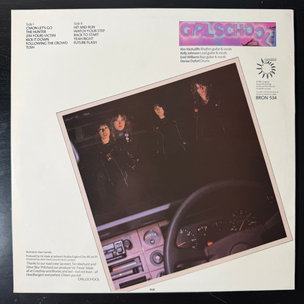 Girlschool ‎– Hit And Run (Скандинавия 1981г.)