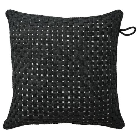 Чехол на подушку IKEA TOFTO (ТОФТО), Черный, 50x50 см