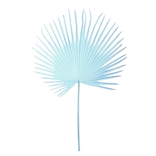 Искусственные цветы Fan palm leaf light blue
