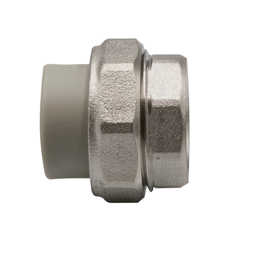 Муфта комб. разъемная, вн 20х3/4" EVER® СЕРЫЙ (Россия)