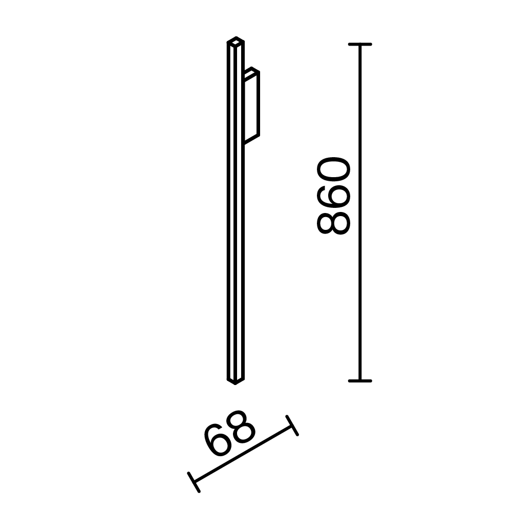 Настенный светодиодный светильник Maytoni MOD245WL-L24BK