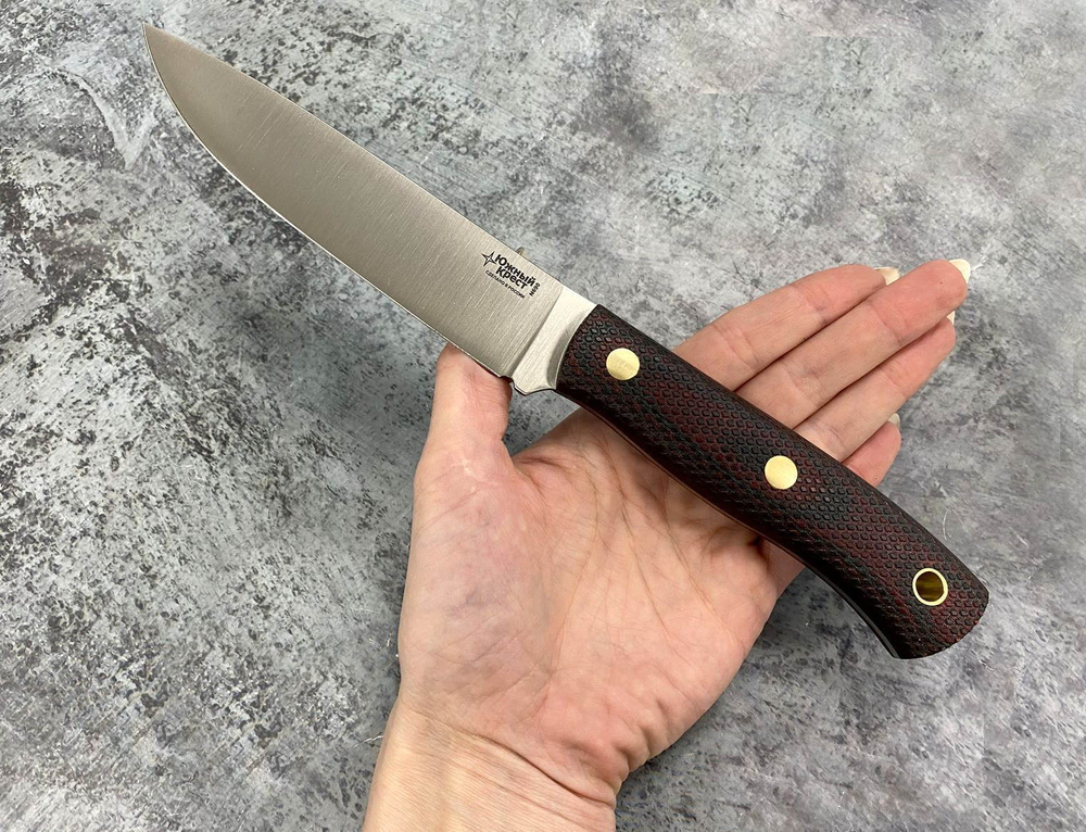 Нож ТКК, N690, микарта, 243.0754, черно-красная