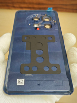 Задняя крышка для OnePlus 13 Original (экокожа) цвет: Синий / Blue (в сборе со стеклом камеры)