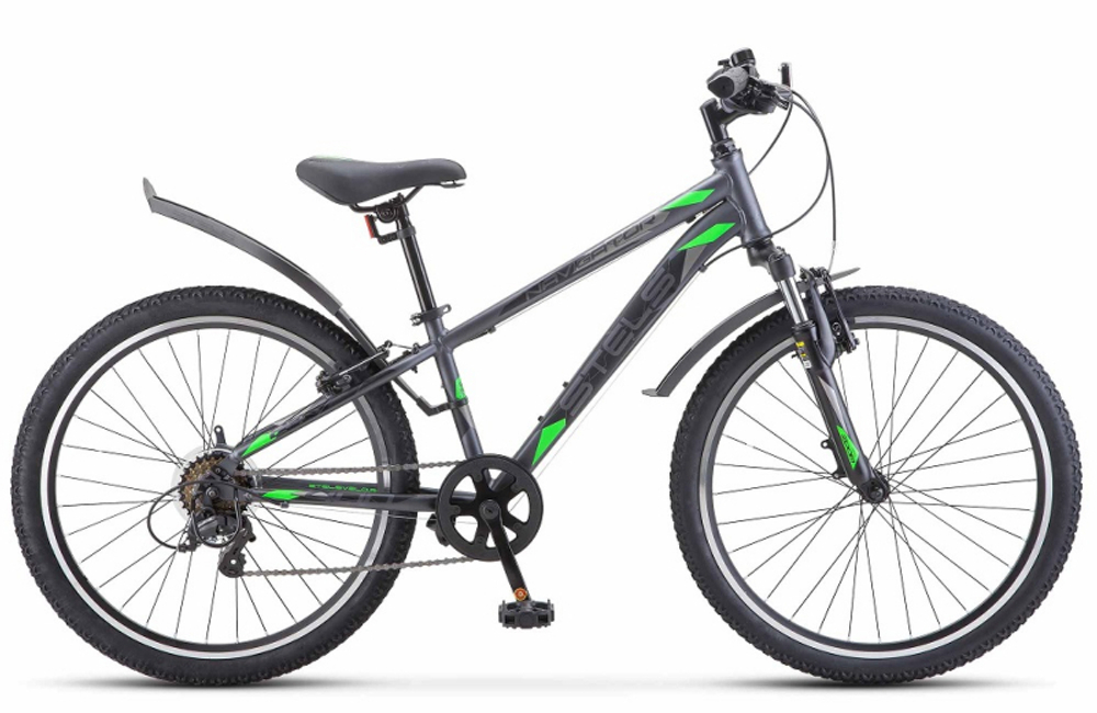 Велосипед Stels Navigator-400 V 24" F020,12" Серый/Зеленый 2023