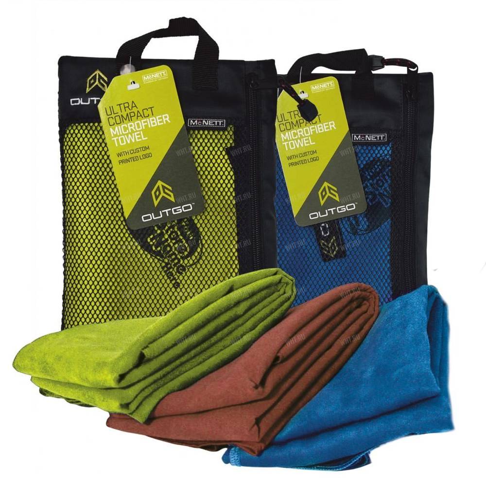Походное полотенце MCNETT Micronet Microfiber, цвет зеленый, размер M