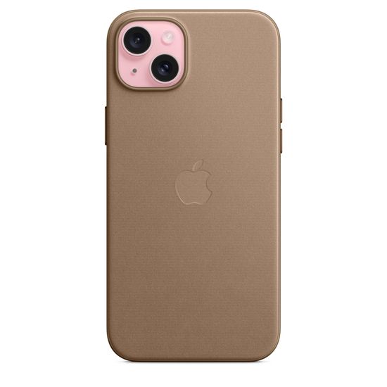 Чехол Apple для iPhone 15 Plus FineWoven с MagSafe Бежевый