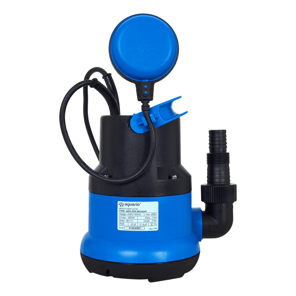 Насос дренажный Aquario ADS-260-5E (mini) (нап.7м. пр.130л/мин.)
