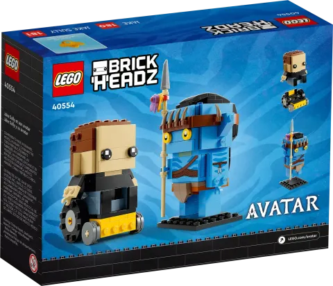 Конструктор LEGO BrickHeadz 40554 Avatar: Джейк Салли и его Аватар
