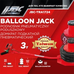 Домкрат подкатной пневматический 3т JBC JBC-TRA1724