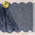 Кружево бельевое эластичное 240 мм / 25 метров, TY.40992, цв.голубой, Kruzhevo