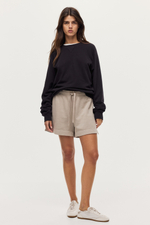 Хлопковые шорты из трикотажа с эффектом стирки - H&M