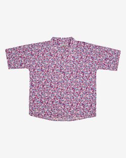 Рубашка Short Sleeve Floral Print #7 розовато-лиловая