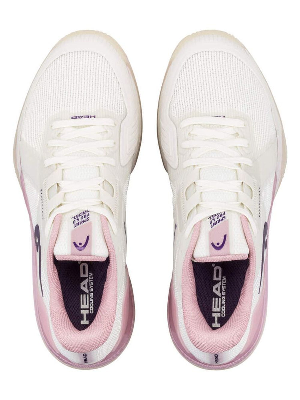 Женские кроссовки для падела Head Sprint Pro 4.0 Padel — chalk white/english rose
