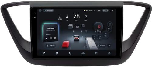 Магнитола для Hyundai Solaris 2 2017-2020 (штатная КЗВ, рамка черная матовая) - Teyes CC4-PRO монитор 9.5" 2K QLED на Android 13, Быстрейшая, Snapdragon 778G, ИИ, CarPlay, DSP, 4G SIM-слот