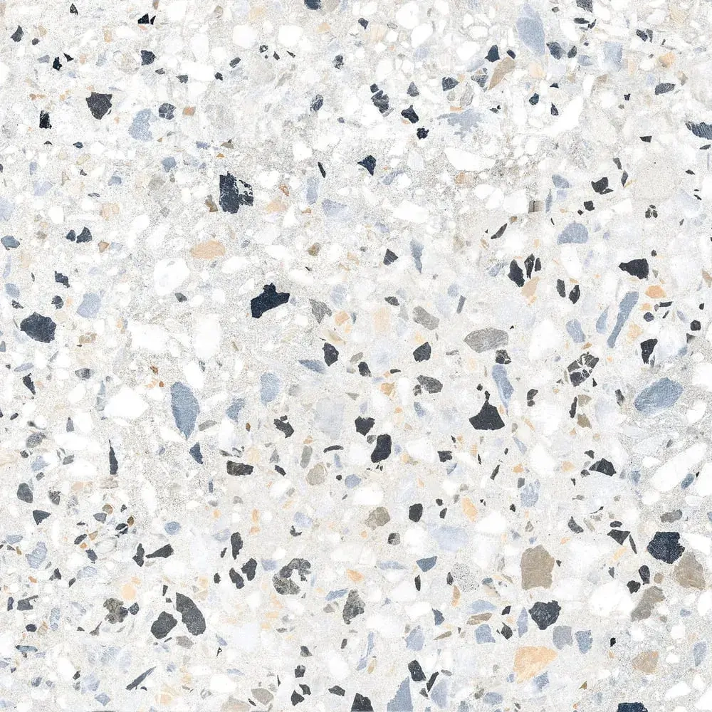 Керамогранит Alma Ceramica GFU57TRZ07L Terrazzo 57x57 белый лаппатированный под камень