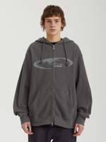 Мужская Толстовка Oval Globe Waffle Zip-up