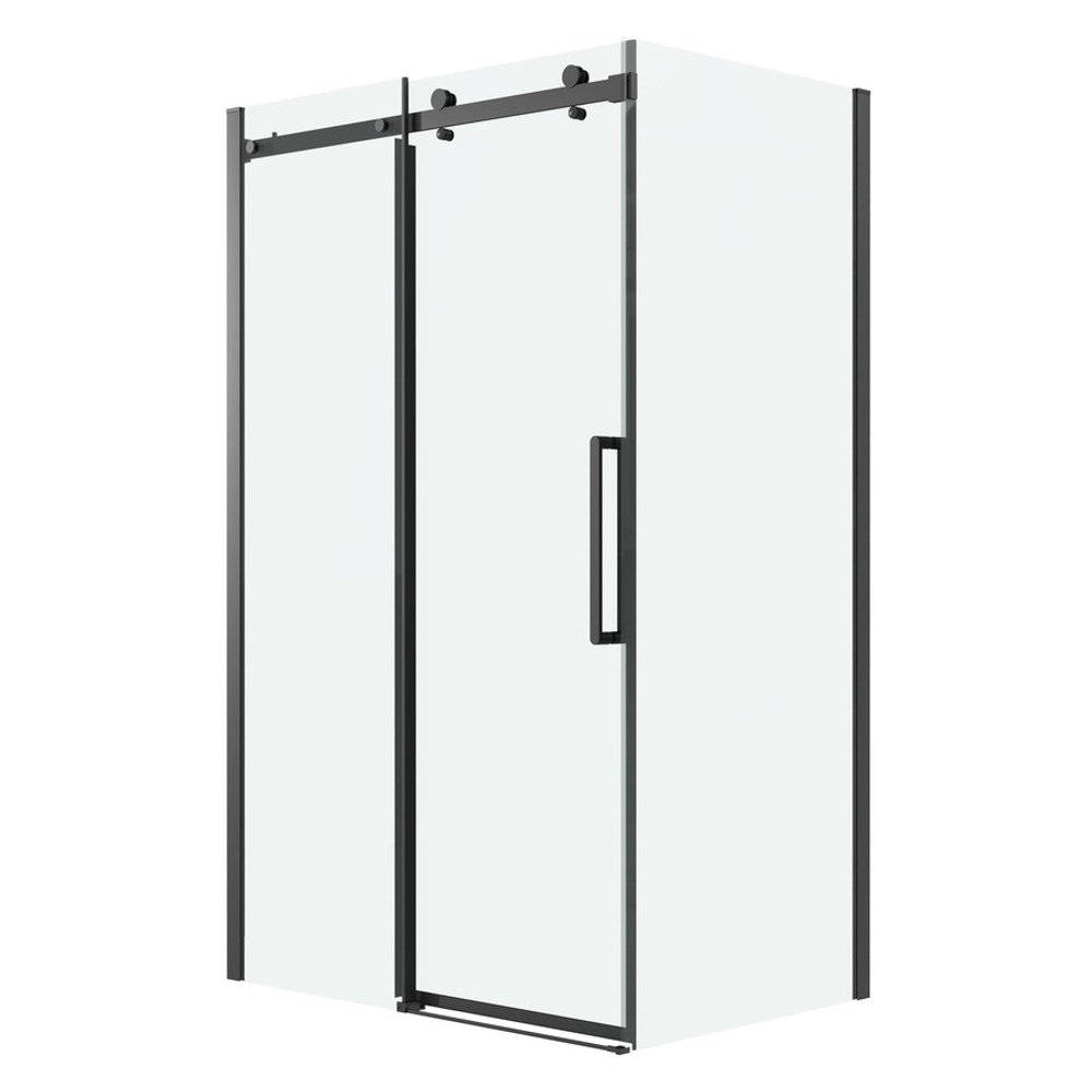 Душевое ограждение Grossman Classic 100.K33.04.150.21.00-200.K33.04.70.21.00 (150х70х195) раздвижная,черный матовый,стекло прозрачное,2 места