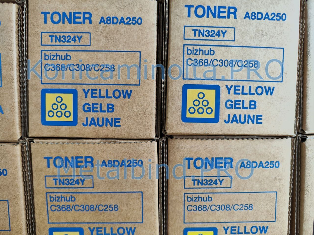 Тонер TN-324Y Konica Minolta оригинальный желтый A8DA250