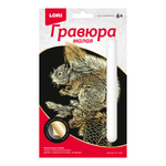 Гравюра золото 10*15см "Белочка" (Lori)