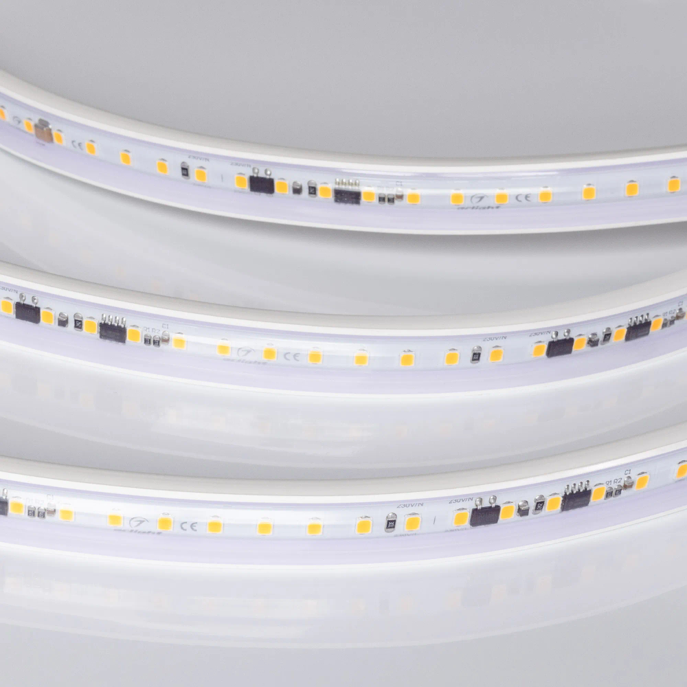Светодиодная лента герметичная ARL-PV-A120-15mm 230V Warm2700 (15 W/m, IP65, 10m) (Arlight, -) 056694