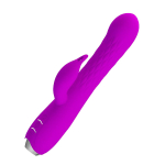 Лиловый вибратор 20,5см с вращающимися бусинами Pretty Love Molly BI-014692
