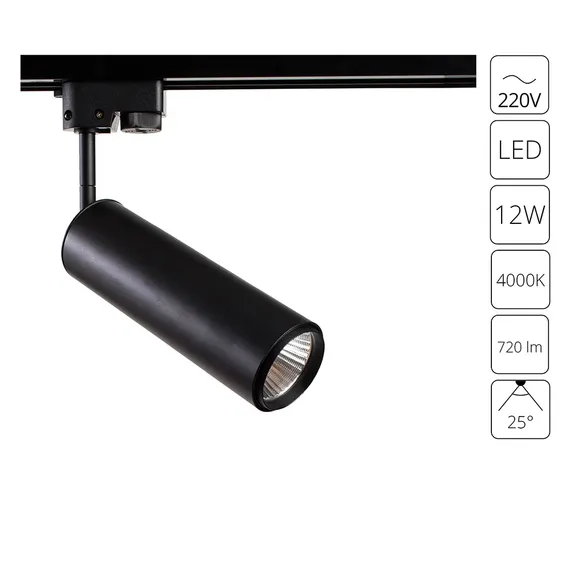 Трековый светильник Periscopio A1412PL-1BK Arte Lamp