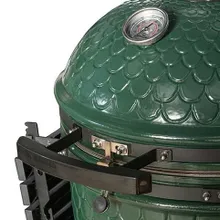Керамический угольный гриль DinoEgg Classic Green, 46 см, с ножками и столиками