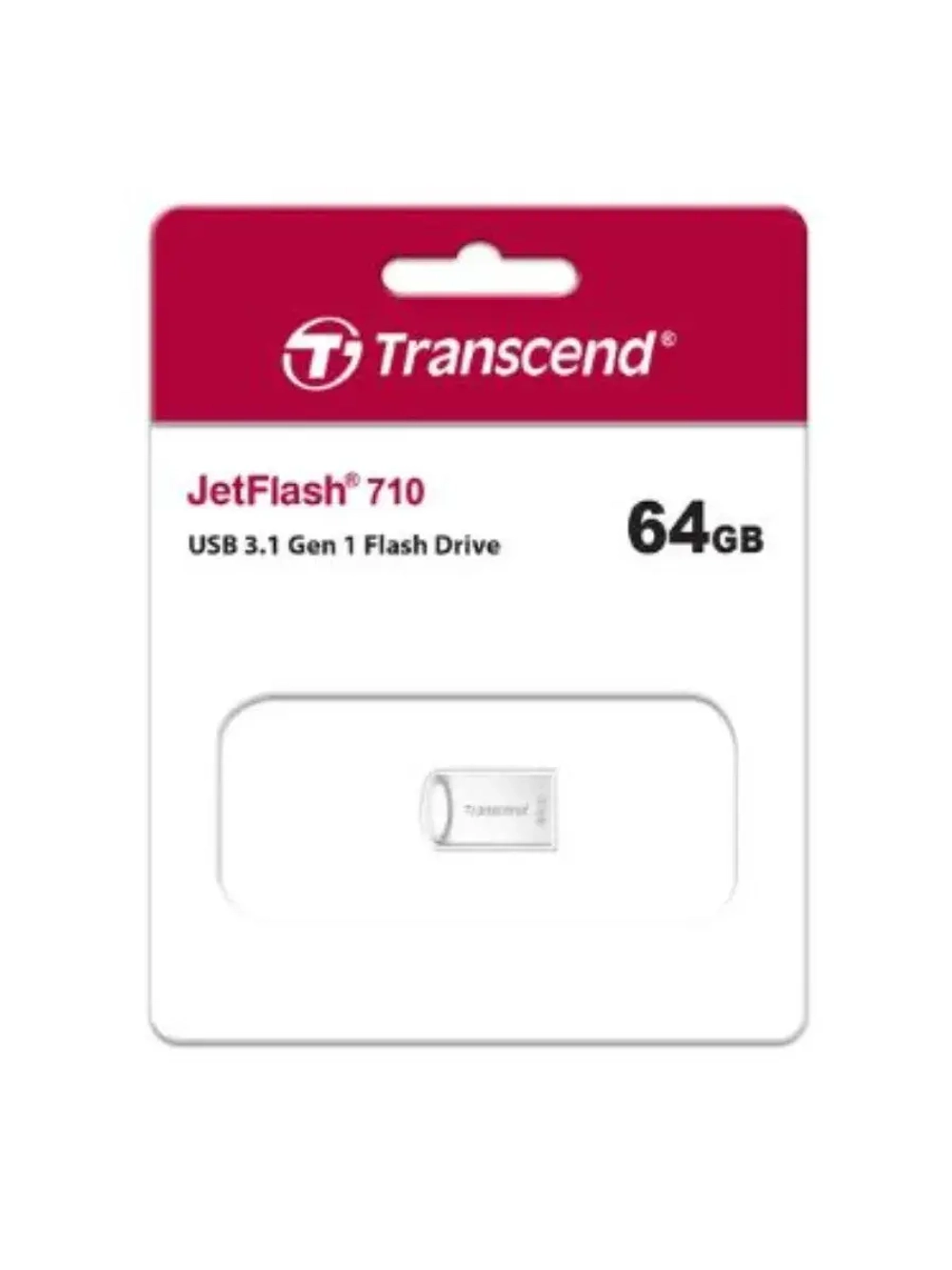 Память USB Flash 64 ГБ JetFlash 710 TS64GJF710S SILVER