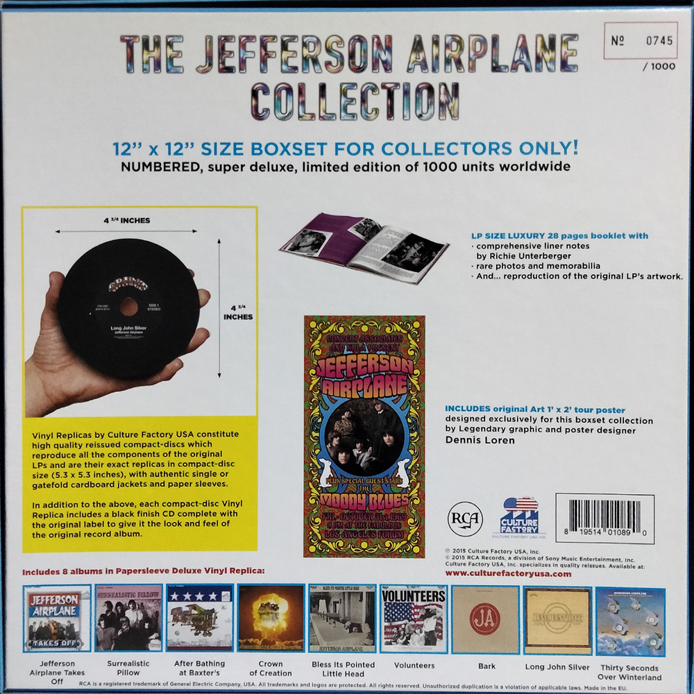 Jefferson Airplane / The CD Vinyl Replica Collection (Limited Edition)(9CD)