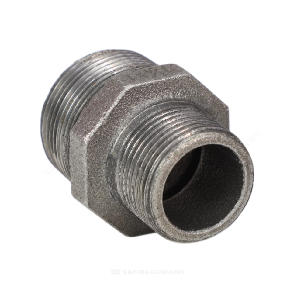 Ниппель переходной чугун Ду 25х20 (1"х3/4") НР Fittex PLUS