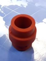 МЕ0086 ME0086 Газовый диффузор (газораспределитель) силиконовый, красный, для сварочных горелок MIG/MAG