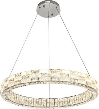 Люстра подвесная LED 80W 2800К-6500К 4014/09/08P хром Gabbana Stilfort