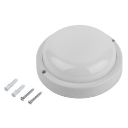 Светильник ЖКХ светодиодный ЭРА SPB-201-1-40K-008 IP65 8Вт 4000К D140 круглый с микроволновым датчиком движения | Светильники для ЖКХ IP65