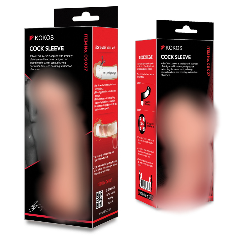 Насадка Cock Sleeve телесная TPE KOKOS CS-007-L