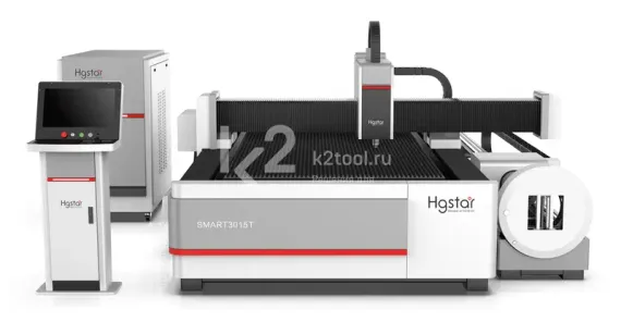 Комбинированный станок лазерной резки HGTECH SMART4015T с одним столом
