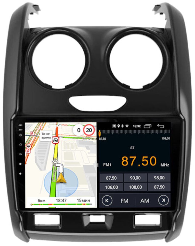 Магнитола для Renault Duster 2015-2020, Lada Largus 2021+ - Parafar PF147FHD на Android 13, CarPlay, 4G SIM-слот