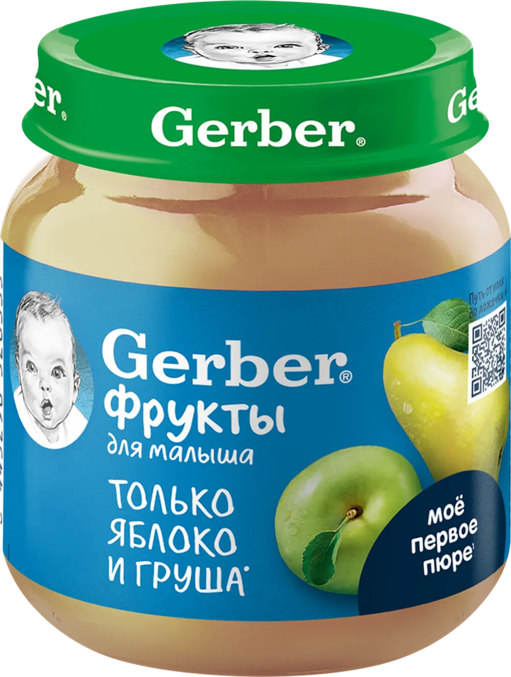 Пюре фруктовое Gerber Яблоко-Груша, 125 г